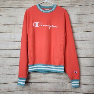 Vintage Champion Logo Reverse Weave Crewneck Embroidered Size Small Unisex
